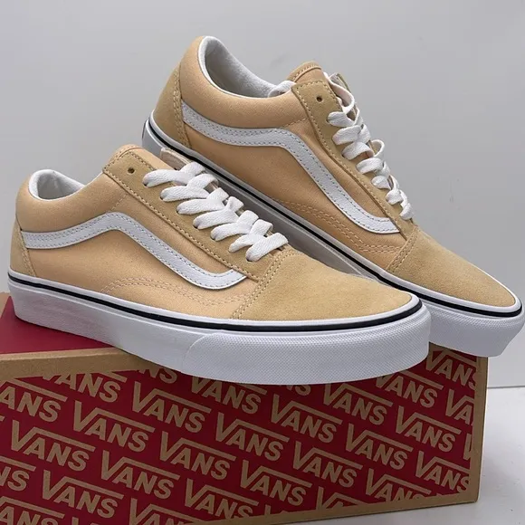 Vans WMNS Beige White Sneakers Old SkoolColor Theory Honey PeachVN0007NTBLP