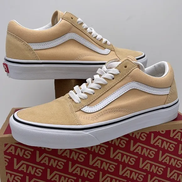 Vans WMNS Beige White Sneakers Old SkoolColor Theory Honey PeachVN0007NTBLP