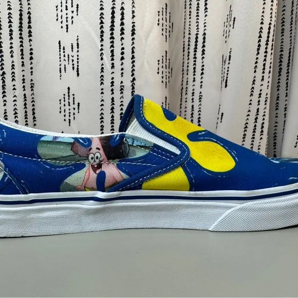 Vans x Spongebob Classic Slip On Shoes Aloha Sneakers Limited Edition Mens 9