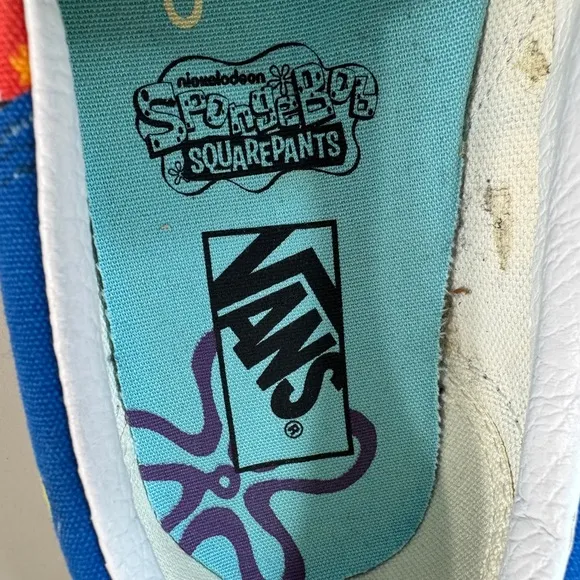 Vans x Spongebob Classic Slip On Shoes Aloha Sneakers Limited Edition Mens 9