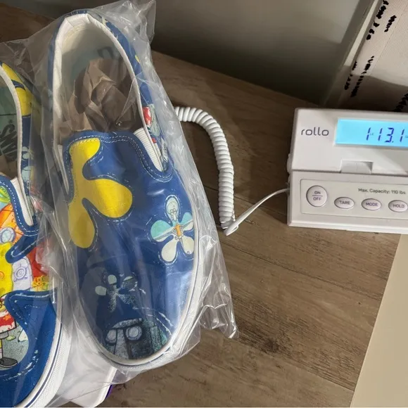 Vans x Spongebob Classic Slip On Shoes Aloha Sneakers Limited Edition Mens 9