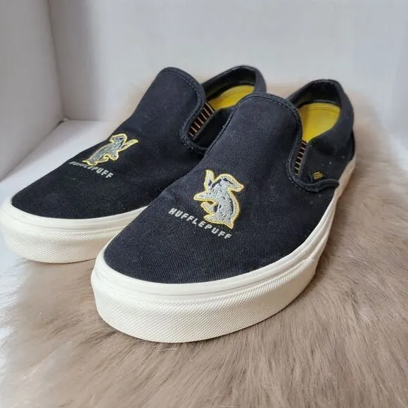 VANS X Harry Potter Hufflepuff Classic Slip-on Sneaker Shoes Size 12