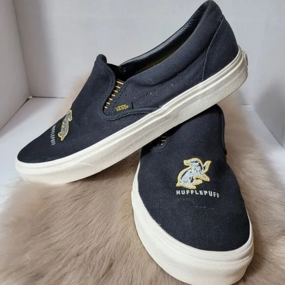 VANS X Harry Potter Hufflepuff Classic Slip-on Sneaker Shoes Size 12