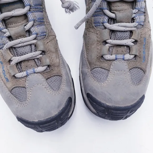 Vasque Women's Size 9 Goretex Waterproof Hiking Boots Beige Gray Mid-Top Leather