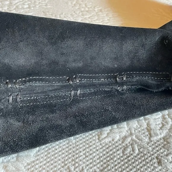 Vera Wang Lavender black suede boots