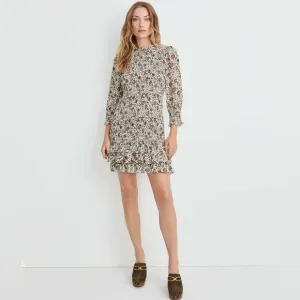 Veronica Beard Farha Vine-Floral Mini Dress