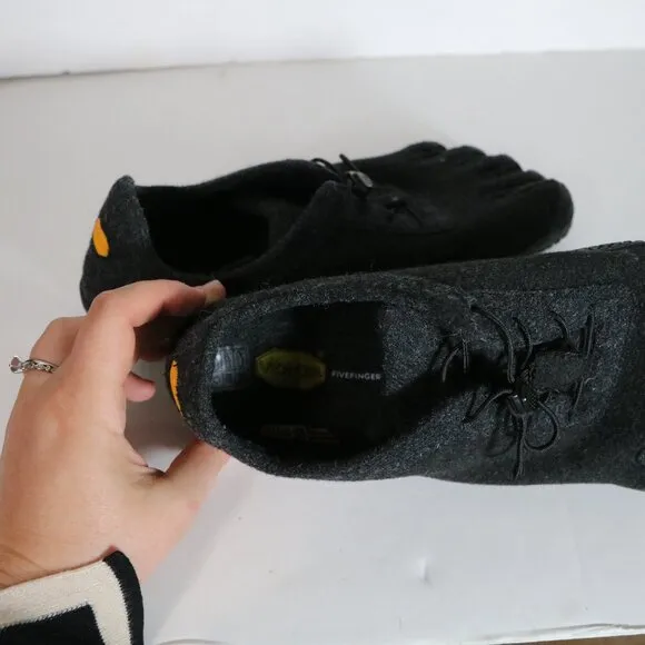 Vibram FiveFingers Mens KSO Eco Wool Shoes 9 9.5 EU 42 Black 21M8201 Running