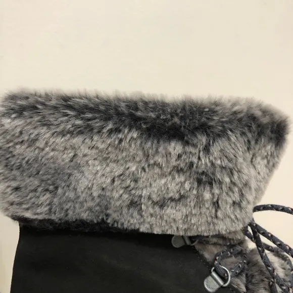 Victoria Antracita Suede Leather Boots
