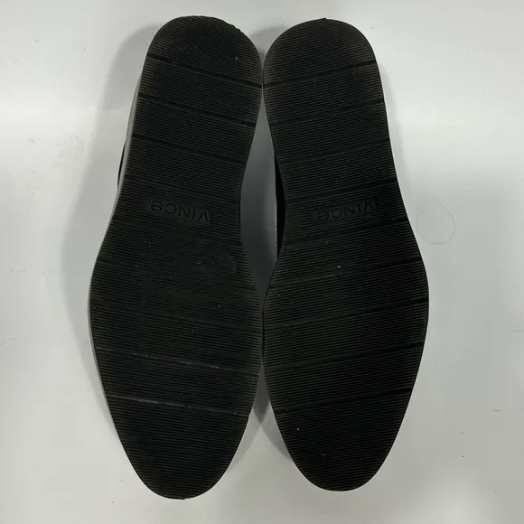 VINCE Black Davy Slip-on Oxford Suede Platform Shoes Size 7