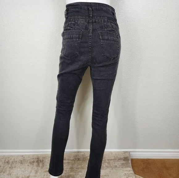 Vince Blue High Waist Black Skinny Jeans Size 5