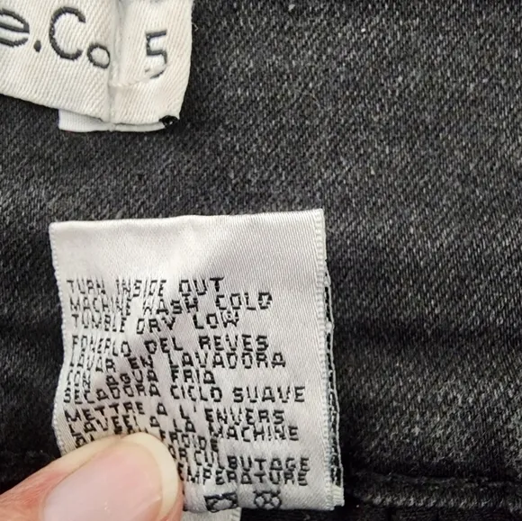 Vince Blue High Waist Black Skinny Jeans Size 5