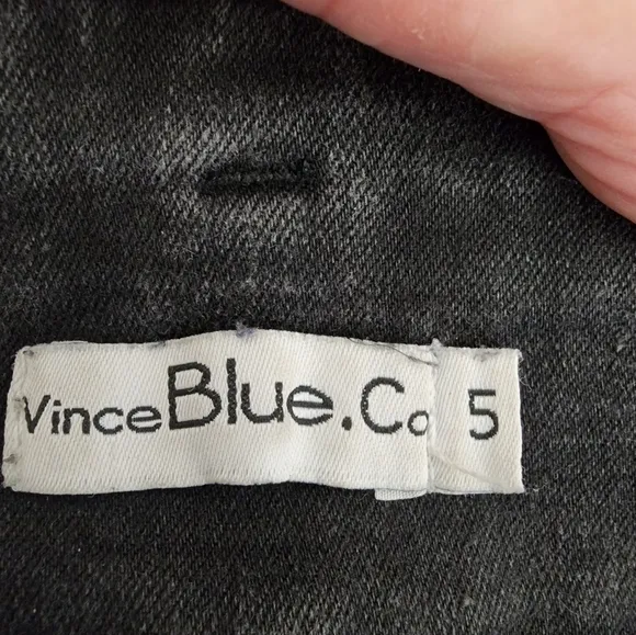 Vince Blue High Waist Black Skinny Jeans Size 5