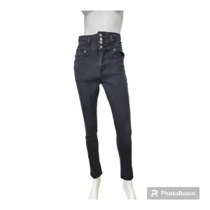 Vince Blue High Waist Black Skinny Jeans Size 5