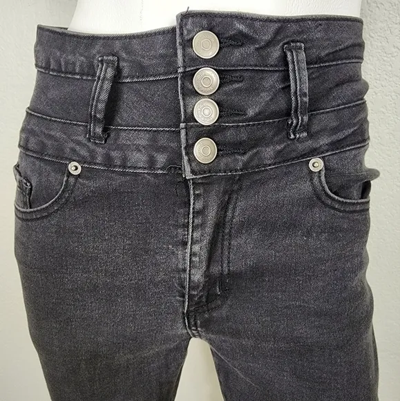 Vince Blue High Waist Black Skinny Jeans Size 5