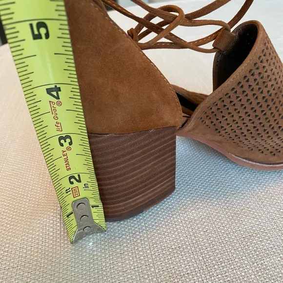 Vince Camuto brown leather suede sandals