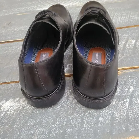 Vince Camuto Lyre Derby Dress Shoe Black Leather Men's Size‎ 9 NIB