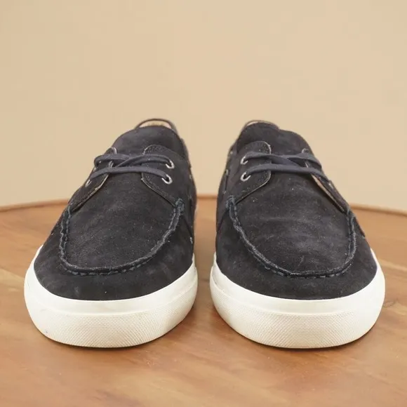 Vince Mens Ferry Boat Shoes Sneakers Lace Up Casual Blue Suede Size 12M