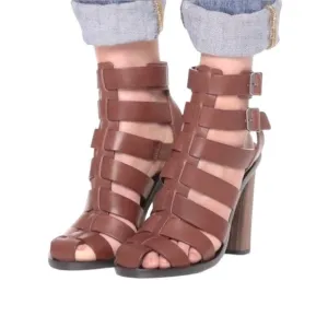 VINCE Nicolette Caged Sandals Heels Sz 39 8 US