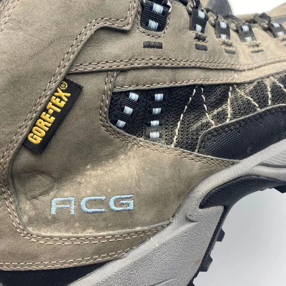 Vintage 2003 Nike ACG‎ Air Wallowa Mid II Hiking Boots Vibram Gore-Tex Mens 9