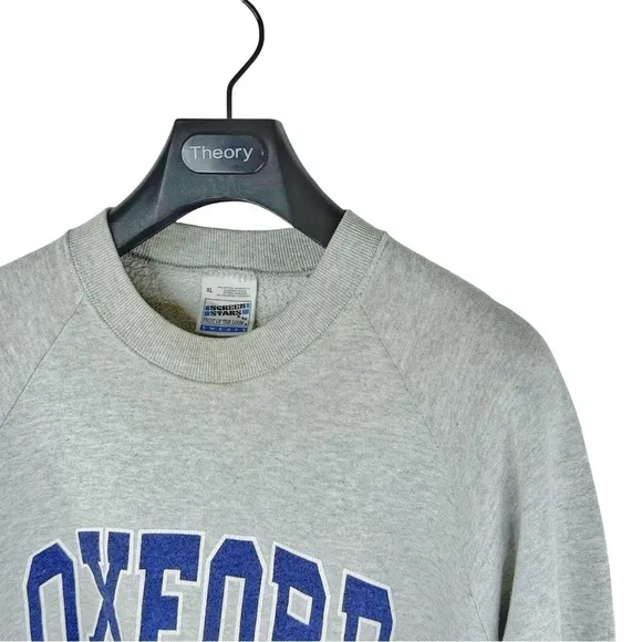 VINTAGE 80's SCREEN STARS FRUIT OF THE LOOM OXFORD UNI Mens Sweatshirt Grunge XL
