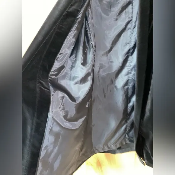Vintage Black Velvet Coat