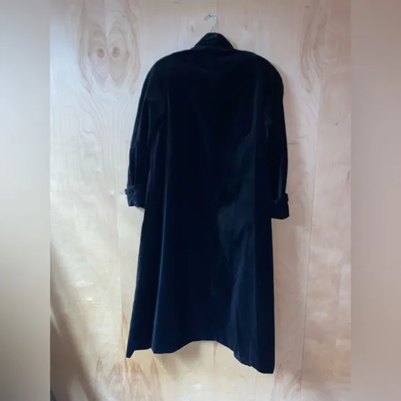 Vintage Black Velvet Coat