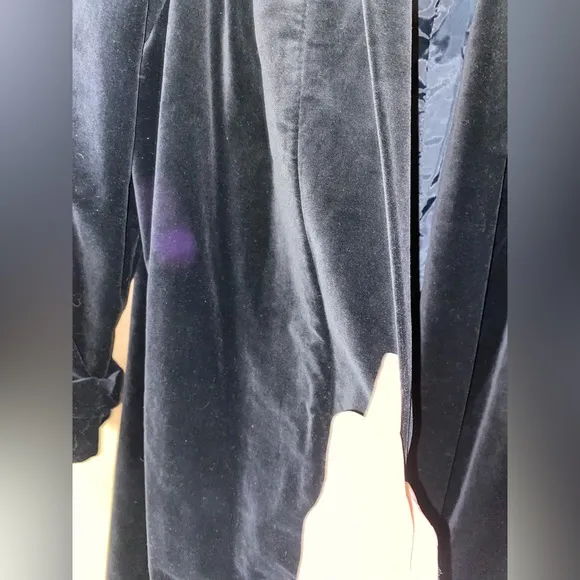Vintage Black Velvet Coat