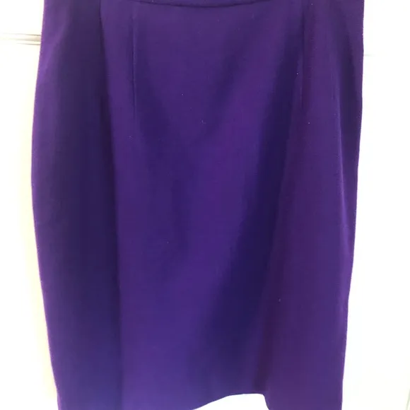Vintage Boutique Royal Purple Wool Pencil Skirt 6