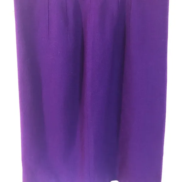 Vintage Boutique Royal Purple Wool Pencil Skirt 6