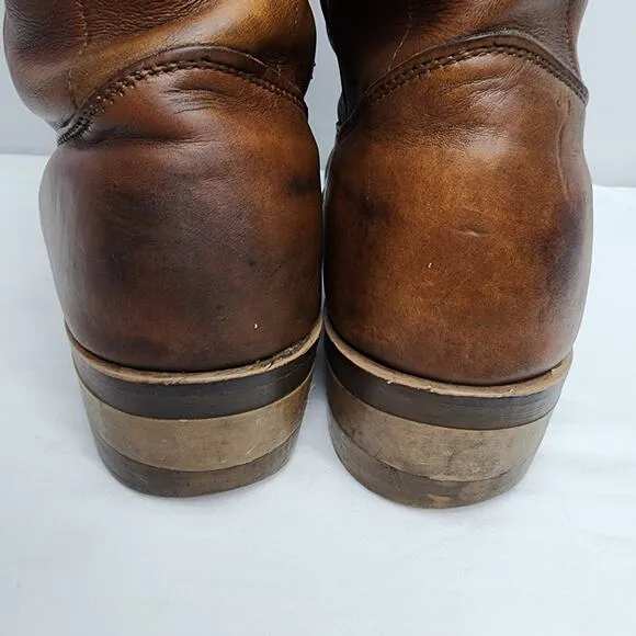 Vintage DD Tuff Leather Men's Work Boot with Good Year Oil Resistant Soles 10.5M
