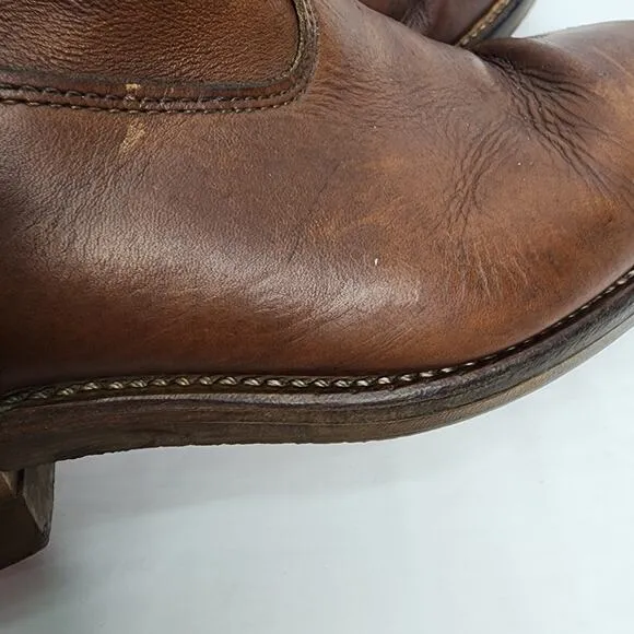 Vintage DD Tuff Leather Men's Work Boot with Good Year Oil Resistant Soles 10.5M