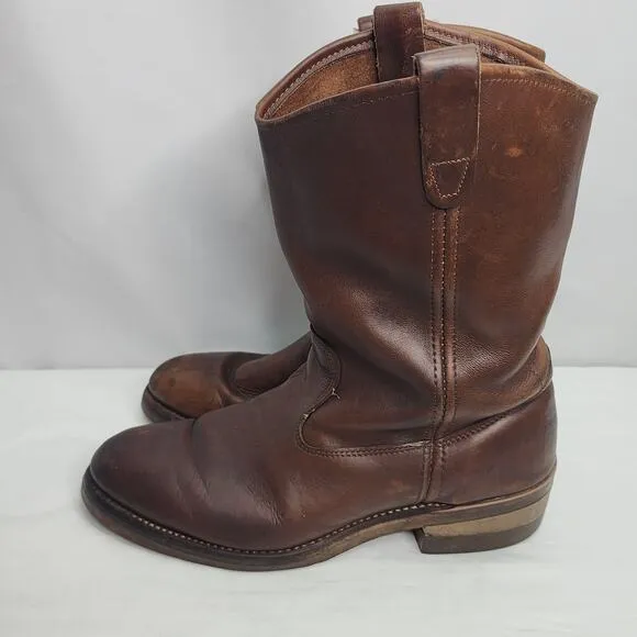 Vintage DD Tuff Leather Men's Work Boot with Good Year Oil Resistant Soles 10.5M