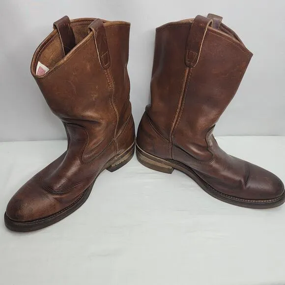 Vintage DD Tuff Leather Men's Work Boot with Good Year Oil Resistant Soles 10.5M