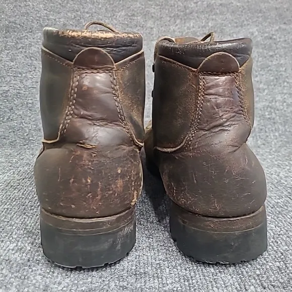 Vintage Dexter Brown Leather Hiking Mountain Boots Vibram Soles Men's US 13 USA
