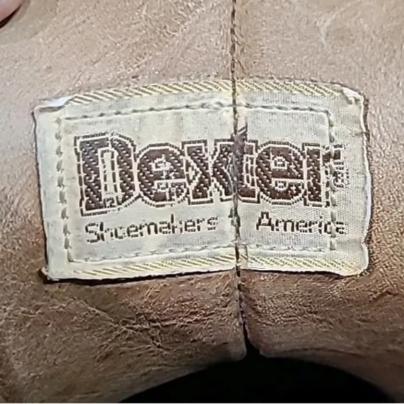 Vintage Dexter Brown Leather Hiking Mountain Boots Vibram Soles Men's US 13 USA
