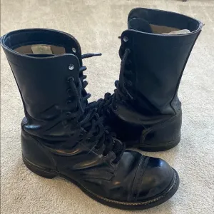 Vintage HH Jump Boots Military Paratrooper Dress Boots