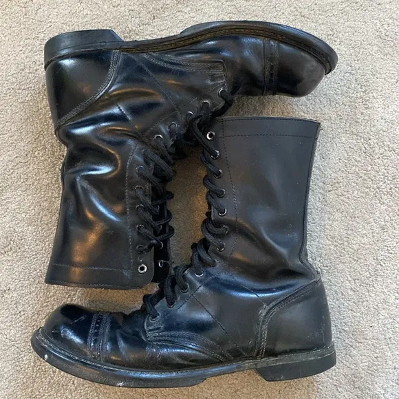 Vintage HH Jump Boots Military Paratrooper Dress Boots