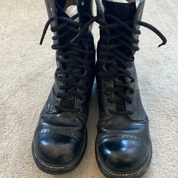 Vintage HH Jump Boots Military Paratrooper Dress Boots