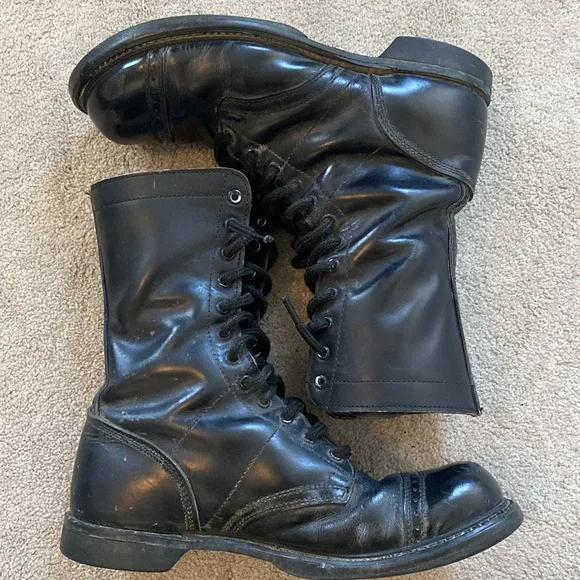 Vintage HH Jump Boots Military Paratrooper Dress Boots