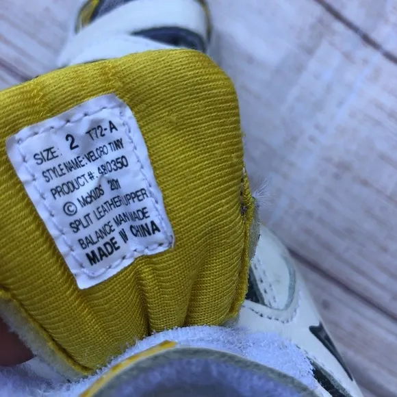 Vintage McKids McDonald’s 90s Hook &amp; Loop Toddler Sneakers Baby size 2