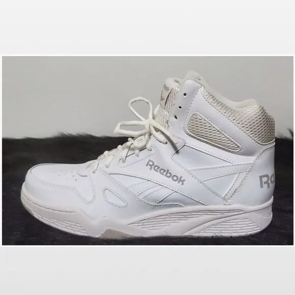 Vintage New Reebok Shoes Men White High Top BB4500 Active Athletic Rare