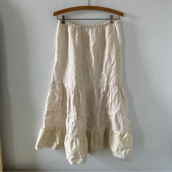 Vintage Petticoat Tiered Skirt. Can be worn as a petticoat or by itself.