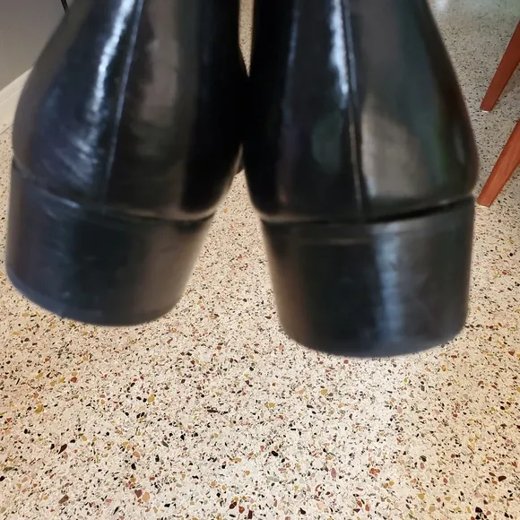 Vintage Thom McAn men's black dress boots 10