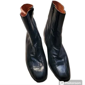 Vintage Thom McAn men's black dress boots 10