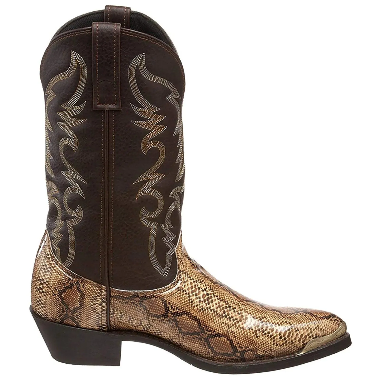 Western Cowboy Boots Mid-Calf Pointed Toe