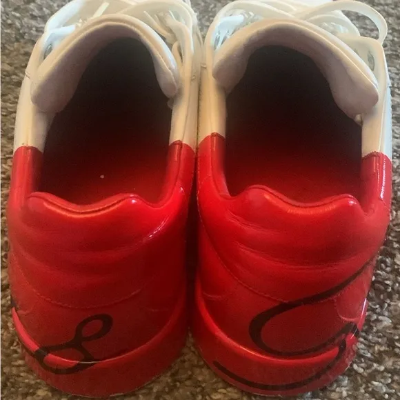 White and Red Dolce &amp; Gabbana Sneakers
