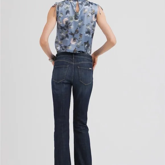 White House Black Market Mid Rise Slim Boot Jeans for ladies with long legs!