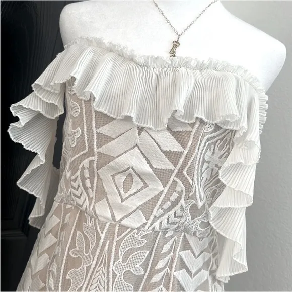 White lace dress Size Large