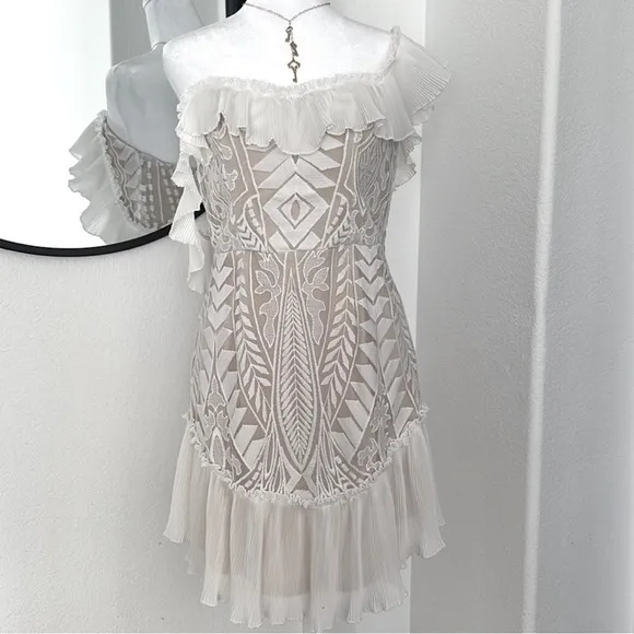 White lace dress Size Large