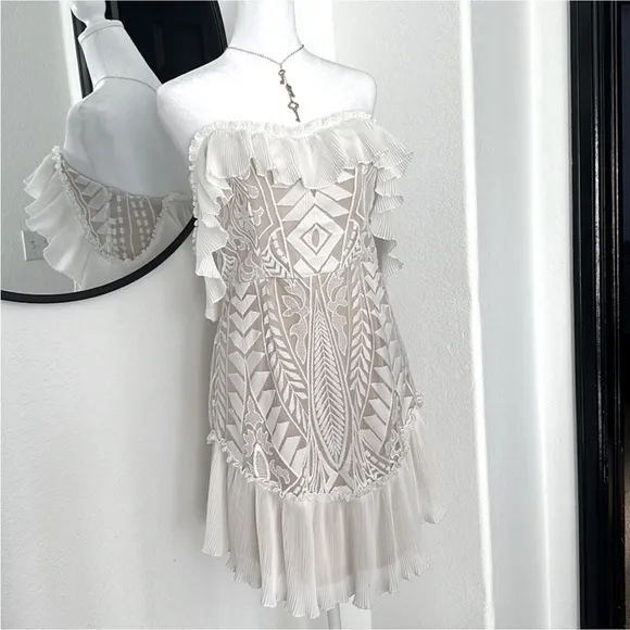 White lace dress Size Large